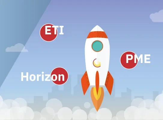 Les programme Horizon, PME et ETI de l'accélérateur propulsant les entreprises à la manière d'une fusée