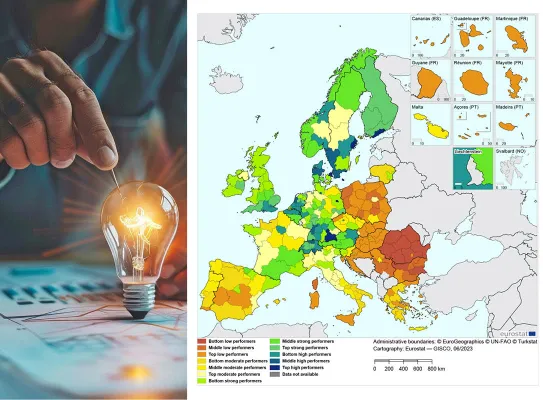 Carte de la performance européenne en innovation