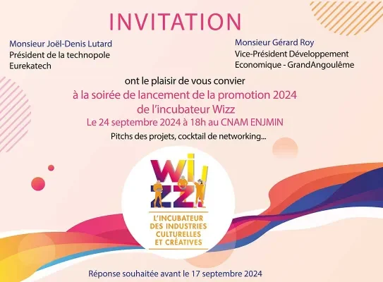 Soirée de lancement promotion 2024 Incubateur Wizz le 24 septembre 2024 La technopole Eurekatech