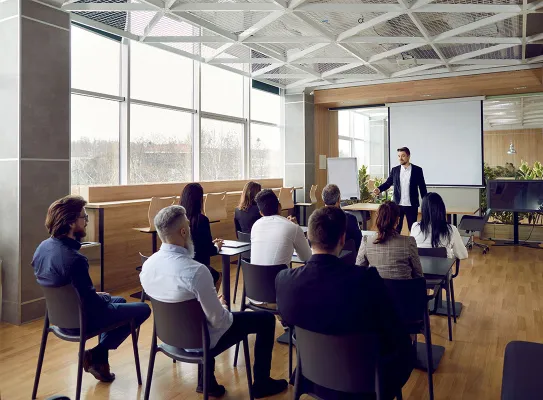 Groupe de participants à un atelier de sensibilisation