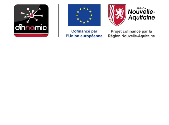 Logo Dihnamic - Financé par Europe et Région Nouvelle-Aquitaine