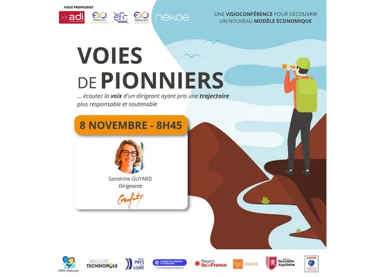 image du Voies de Pionniers annonçant le prochain webinaire le vendredi 8 novembre 