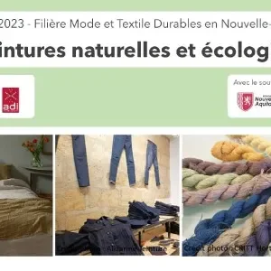 webinaire teintures naturelles et mode durable en Nouvelle-Aquitaine