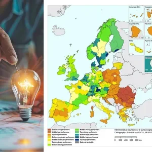 Carte de la performance européenne en innovation