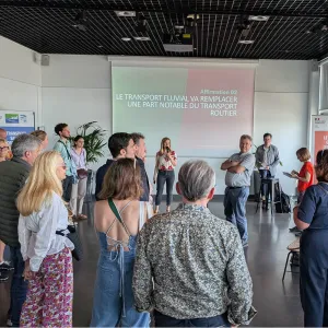 Débat mouvant fret fluvial Bordeaux