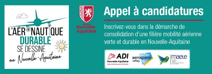 Inscrivez-vous dans la démarche de consolidation d’une filière mobilité aérienne verte et durable en Nouvelle-Aquitaine