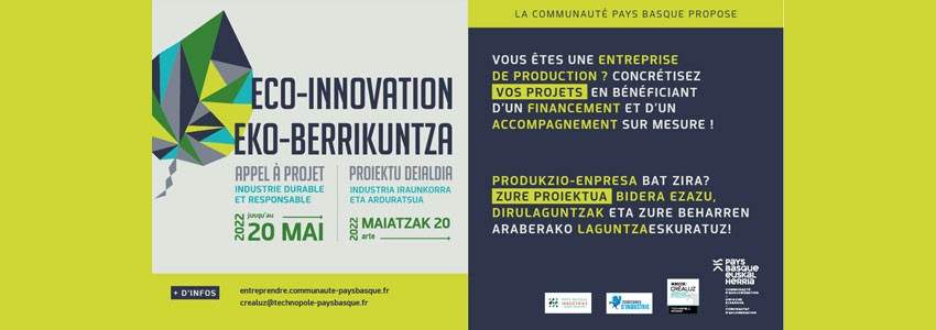 AAP Éco Innovation – Industrie durable et responsable