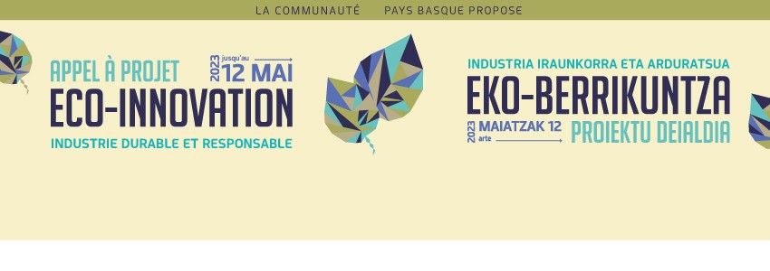 Appel à Projet Eco-Innovation en Pays Basque